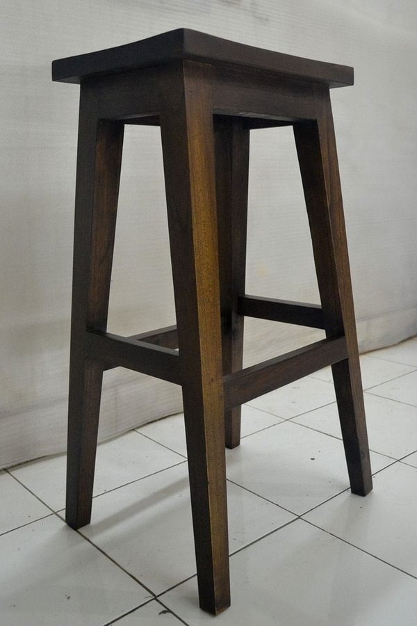 Communal barstool upholstered seat and backres