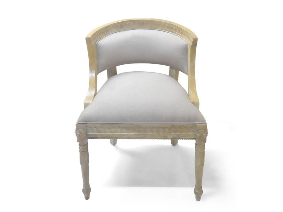 Quarter circle solid wood backrest left frame