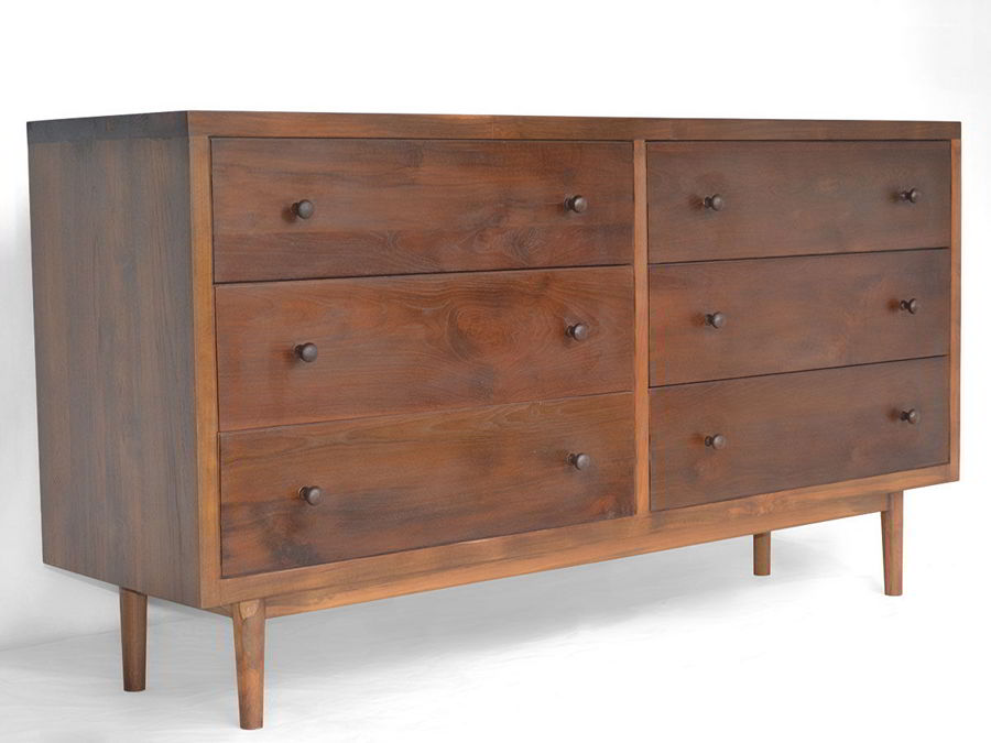 Mangus dresser 6 drawers full view left front